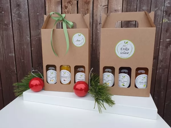 2 veidi etiķis+detox vai 3veidu etiķu izlase