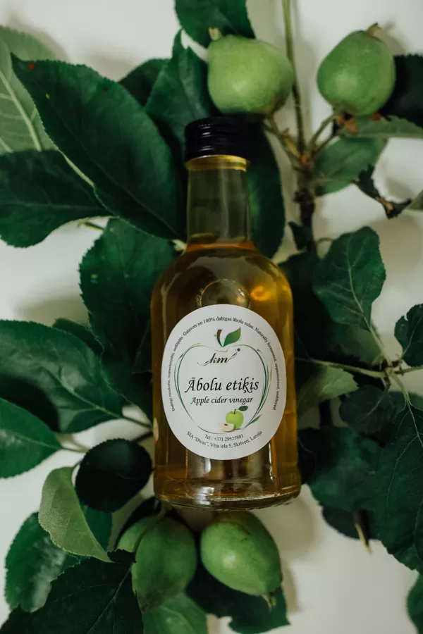 Ābolu etiķis 250ml; 500 ml; 700 ml stikla pudelēs